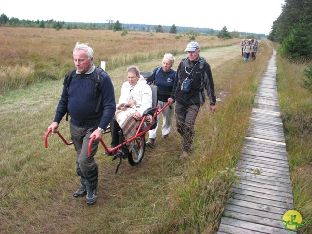 randonnée sportive avec joëlettes, Ovifat, 2012